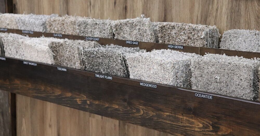 Different carpet colors and constructions at Dayton Carpet